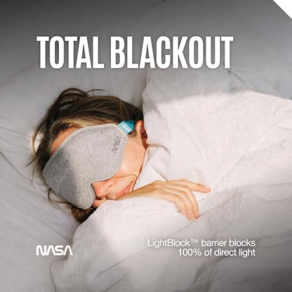 NASA Sleep Mask with LightBlock™ Barrier - color: Stellar Black & Lunar Grey