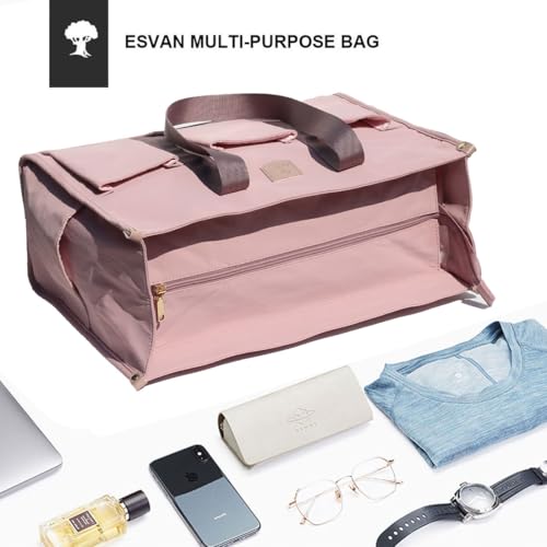 ESVAN Utility Tote Bag with Zip Top Waterproof Teacher Tote Bag for Teacher Work Women Beach - color: C2