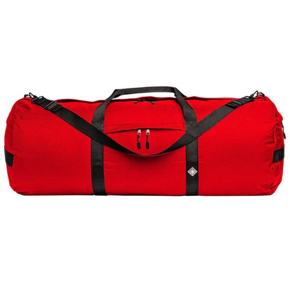 75L Travel Duffle Bag, Heavy Duty Ripstop Gym Weekender Bag - color: International Orange, size: 14" x 30" (75 Liters)