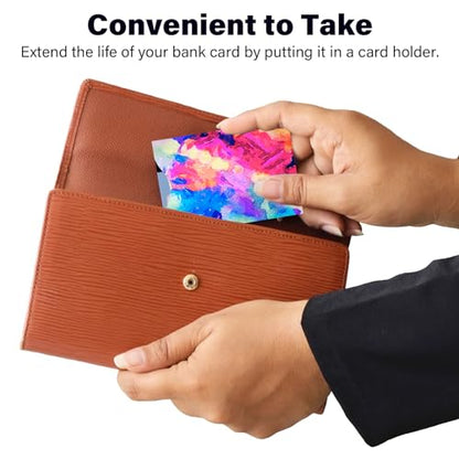 RFID Blocking Sleeves (10 RFID Blocking Sleeves, 10 Unique Designs) Identity Theft Protection Travel Case Set (Splendid Printing - color: Splendid Printing