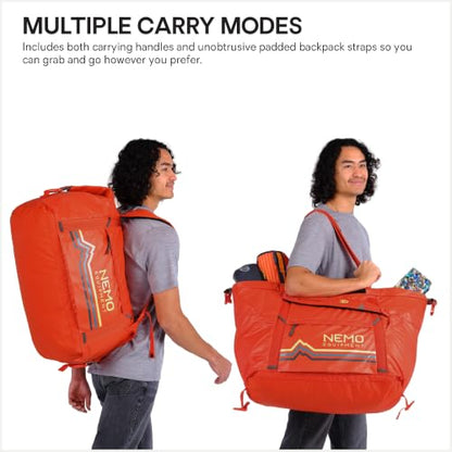 NEMO Equipment Double Haul Duffel & Tote Bag - Chimera - 70L - color: Chimera, size: 70L