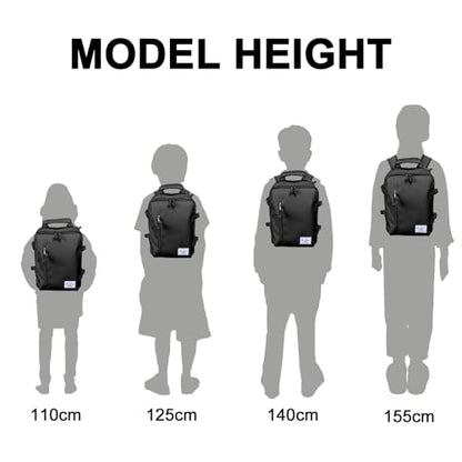 Kids Travel Backpack for Ages 3-6 | Lightweight Suitcase Style Carry-On | 10L Weekender with Tablet Sleeve & Chest Strap | Black - color: Black