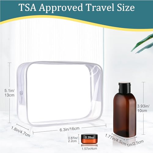 Cosywell Travel Bottles for Toiletries 4PCS 3.4oz Plastic Squeeze Bottles - style: A-3.4oz-brown-2label2blank