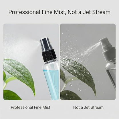 Small Travel Spray Bottles, 2 PCS 1 oz Mini Spray Bottles - Fine Mist Spritzer for Perfume, Sanitizer, Art & Plants, TSA Approved Leak-Proof Refillable Bottles