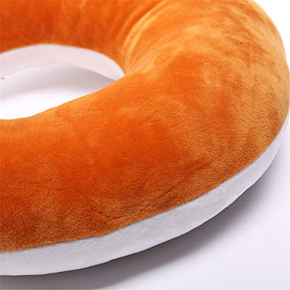 Travel Pillows Planes Fox Animal U-Shaped Neck Pillow Plush Fur Warm Cartoon Comfortable Luggage Pillow for Airplanes Car Train (A-Brown) - color: A-brown