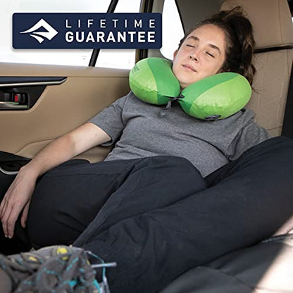 Sea to Summit Aeros Premium Traveller Inflatable Neck Pillow, Navy Blue