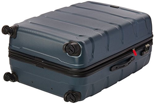 Samsonite Omni PC Hardside Expandable Luggage with Spinner Wheels, Teal, Checked-Large 28-Inch - color: Teal, size: Checked-Large 28-Inch