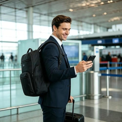 HEAD Large Business Backpack for Men,Travel Backpacks Fits 17.3 inch Laptop