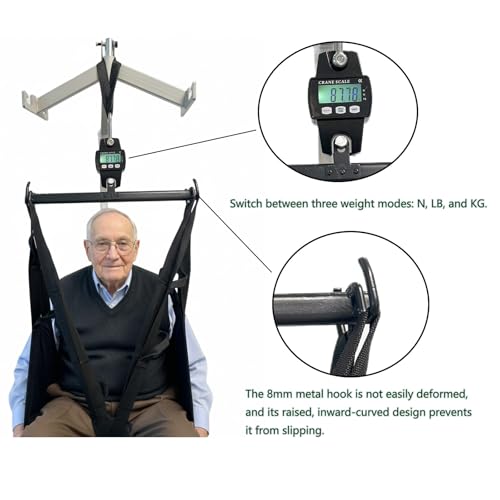 Patient Lift Scale for Home, Weight Scale Suitable for Bedridden Patient Transfer Machine，Maximum Load Capacity of 660 Lb