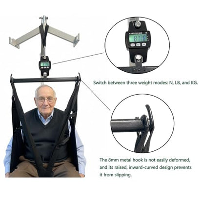 Patient Lift Scale for Home, Weight Scale Suitable for Bedridden Patient Transfer Machine，Maximum Load Capacity of 660 Lb