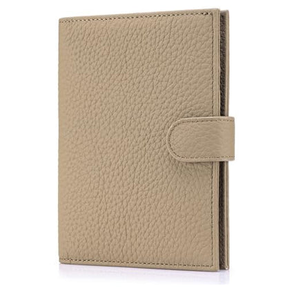 RFID Protection Passport Wallets for Women, Gift for Traveler - color: Apricot Beige