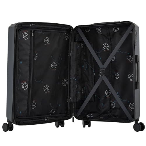 Wrangler ATG Trailway Expandable Hardside Luggage, Jet Black, 22" Carry-On - color: Jet Black