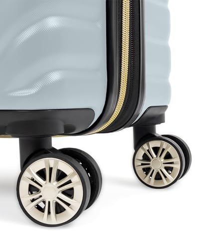 Kenneth Cole REACTION Madison Square Lightweight Hardside Chevron Expandable Spinner Luggage, Slate, 28-Inch Checked - color: Slate, size: 28-Inch Checked