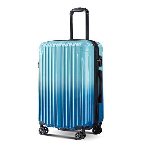 Expandable Carry on Luggage Suitcase with Wheels - color: Ice, size: S(20In Carry-on)