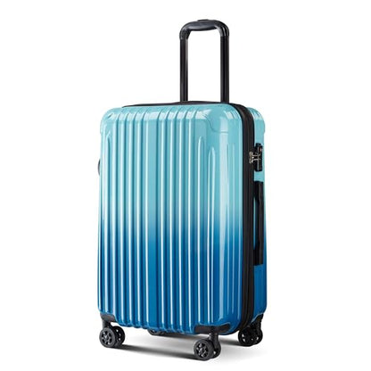 Expandable Carry on Luggage Suitcase with Wheels - color: Ice, size: S(20In Carry-on)