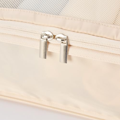 Vandel Space-Saving Compression Packing Cubes for Women 4-Pack Compressible - color: 1. Blue Gingham, size: 4 Pack (Compression)