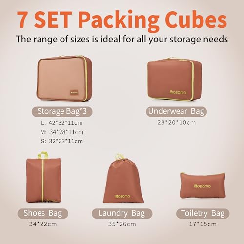 Rosamo 10 piece Luggage Set Expandable Suitcase 22x14x9 Airline Approved Carry on, ABS Hard Case Suitcases with Spinner Wheels,TSA Lock - color: Red, size: 10 PCS