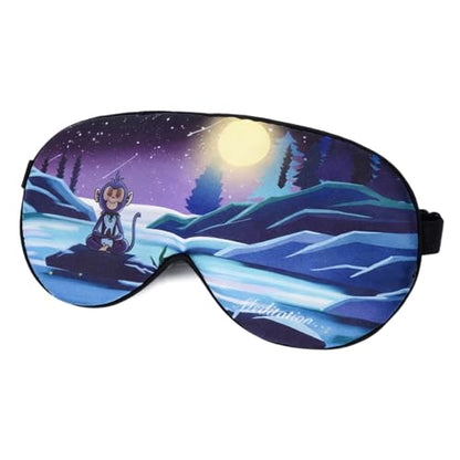 Alaska Bear Mulberry Silk Sleep Mask, Cool and Smooth(Monkey) - color: Monkey