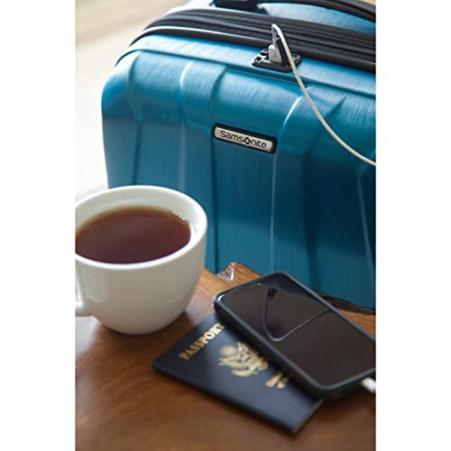 Samsonite Centric 2 Hardside Expandable Luggage with Spinner Wheels, Caribbean Blue, Carry-On 20-Inch - color: Caribbean Blue, size: Carry-on Spinner
