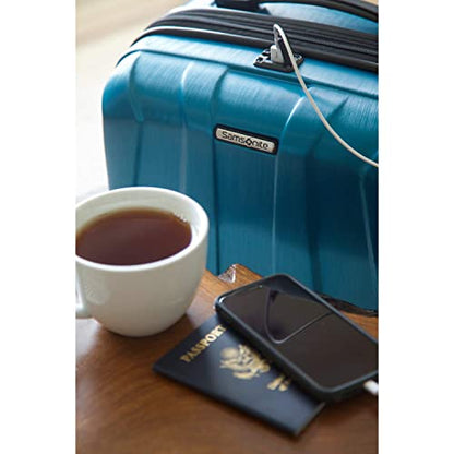 Samsonite Centric 2 Hardside Expandable Luggage with Spinner Wheels, Caribbean Blue, Carry-On 20-Inch - color: Caribbean Blue, size: Carry-on Spinner