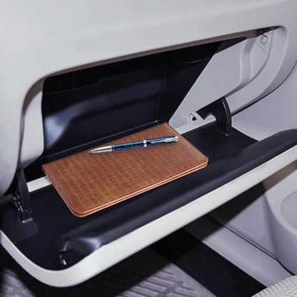 CoBak Car Registration and Insurance Holder - color: L-Crocodile Brown