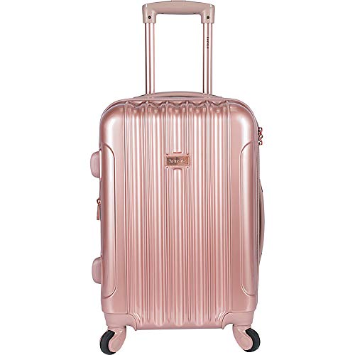 kensie TSA-Lock Hardside Spinner Luggage, Metal Gray, 20-Inch - color: Gun Metal, size: 20-Inch (Single)