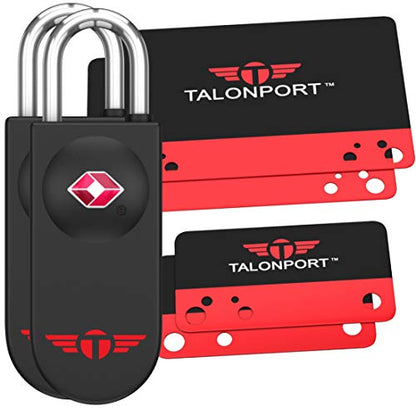 Keyless TSA Approved Suitcase Luggage Locks, Black 2-Pack - color: Black, size: 2 Pack