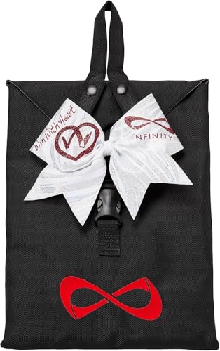 Nfinity Uniform Organizer - Closet Storage - Wardrobe Space Saving Solution - color: Classic Black/Red Logo