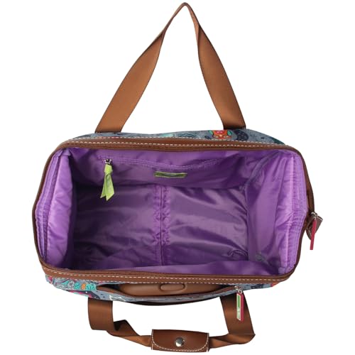 Lily Bloom Luggage 3 Piece Softside Spinner Suitcase Set Collection (Night Owl) - color: Night Owl