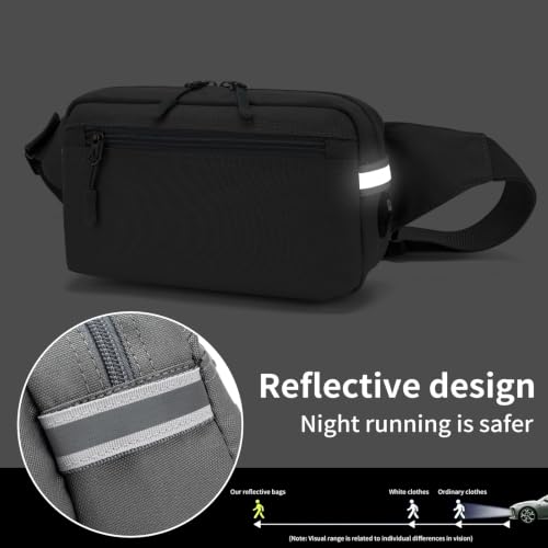 Small Fanny Pack for Women Men,Water Resistant Waist Pack with RFID,Gray - color: Gray