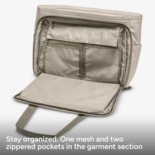 Halfday Convertible Garment Tote, 2-in-1 Travel & Garment Bag, Stone - color: Stone