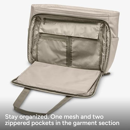 Halfday Convertible Garment Tote, 2-in-1 Travel & Garment Bag, Stone - color: Stone