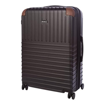 Eddie Bauer Strata Luggage | Hardside | Spinner Wheels | Expandable | Lightweight | Travel Essentials, Black, 30" (Check-In) - color: Black, size: 30" (Check-In)