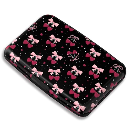 Maicican RFID Blocking Aluminum Credit Card Holder - color: Card holder wallet - Cherry