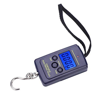 Fishing Scale, Weiheng WH-A01L Portable Plastic Electric Digital Hanging Scale with Hook Tool Fishing Luggage (40kg*10g Without Battery Delivery)