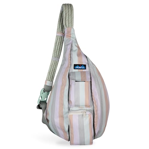 KAVU Rope Sling, Water-Resistant Crossbody Bag - color: Serene Stripe