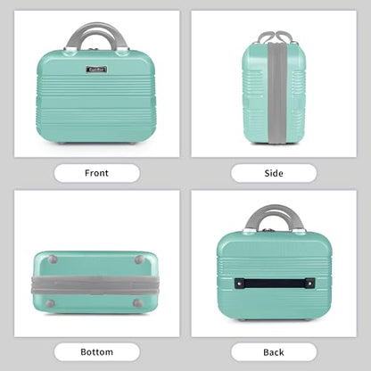 14 Inch Multi-Purpose Waterproof Hard Shell Makeup Case (Green) - color: H007-Green-14 Inch