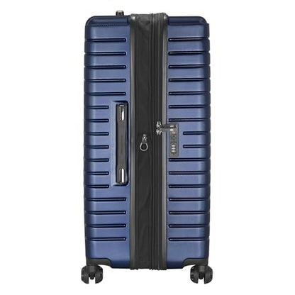 Traveler's Choice Archer Polycarbonate Hardside Spinner Luggage Set,Tie Down Straps, Blue, Checked 29-Inch - color: Blue, size: 1-Piece (Checked 29-Inch)