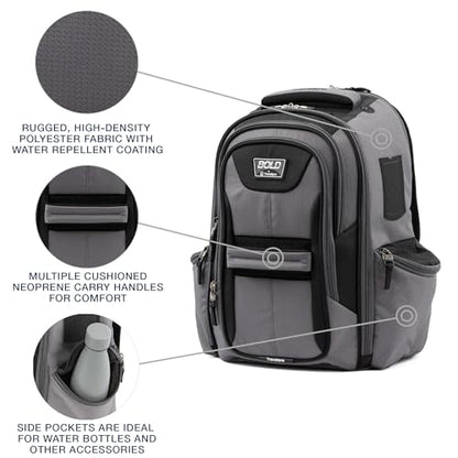 Travelpro Bold Softside Checked Medium Luggage & Backpack Set, Grey/Black - color: Grey, size: Medium