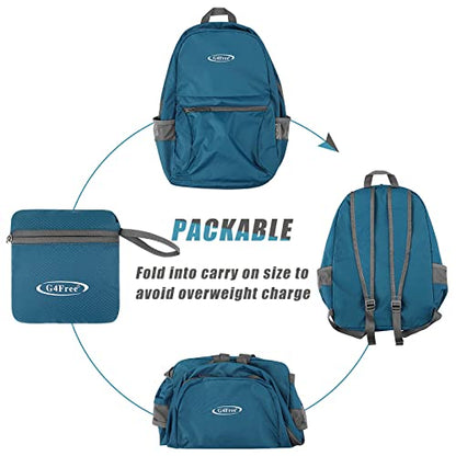 G4Free 20L Small Packable Travel Hiking Backpack for Men Women - color: Blue Update, size: 20L