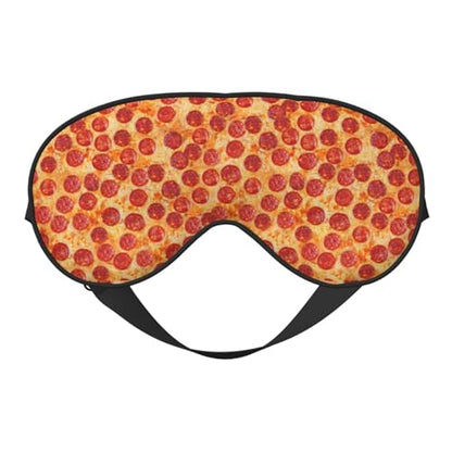 Pizza Pepperoni Sleeping Eye Mask Eye Mask for Sleeping Soft Comfort Eye Shade Blackout Eye Cover for Deep Rest Travel Nap Meditation - color: Pizza Pepperoni