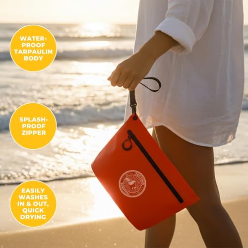 Tactiko 3L Heavy-Duty Zipper Pouch – Splash-Resistant Gear Organizer - color: Red