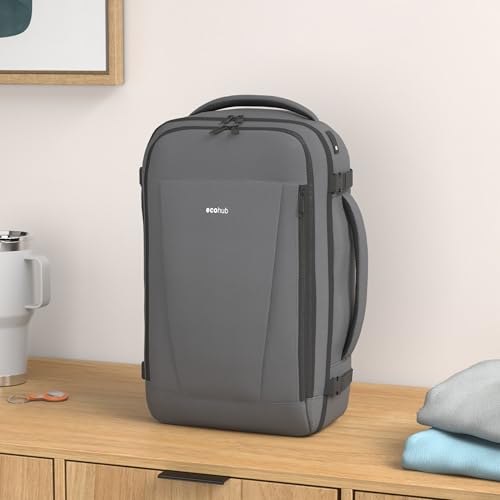 ECOHUB Travel Backpack 18x14x8 Frontier Airlines Personal Item Bag Gray - color: Gray-green, size: 18 inch
