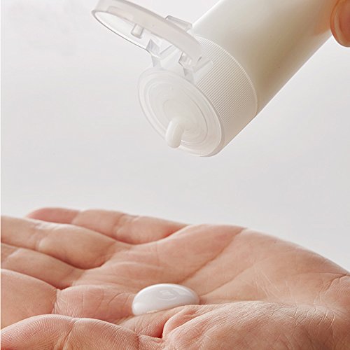 ALINK 여행용 사이즈 플라스틱 빈 세면도구 병, 30ml (1온스) 라벨 포함 액체 용기 6개 팩
