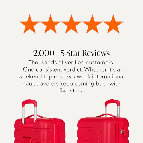 SWISSGEAR Signature Hardside Expandable Carry-On Spinner Luggage, ABS Construction, TSA-Friendly Lock, and Built-In Cupholder, Red, 19-Inch - color: Red, size: Carry-On 19-Inch