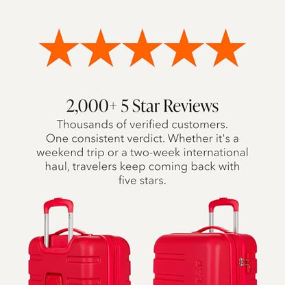 SWISSGEAR Signature Hardside Expandable Carry-On Spinner Luggage, ABS Construction, TSA-Friendly Lock, and Built-In Cupholder, Red, 19-Inch - color: Red, size: Carry-On 19-Inch