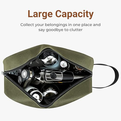 Elviros Hanging Toiletry Bag, Lightweight Dopp Kit, Small, Army Green - color: Army Green, size: Small