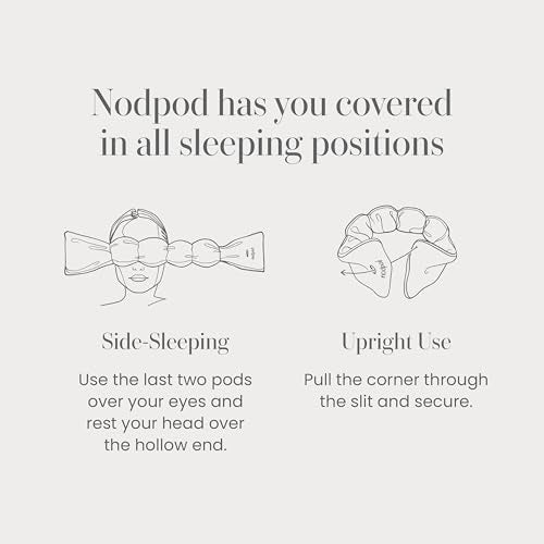 nodpod Mineralized Silk Gentle Pressure Sleep Mask, Weighted Eye Mask - color: Willow Silk