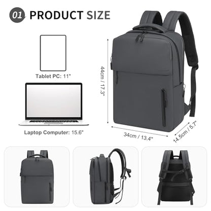 20L Backpack for 15.6 Inch Laptop for Men and Women Charcoal Gray - color: Charcoal Gray