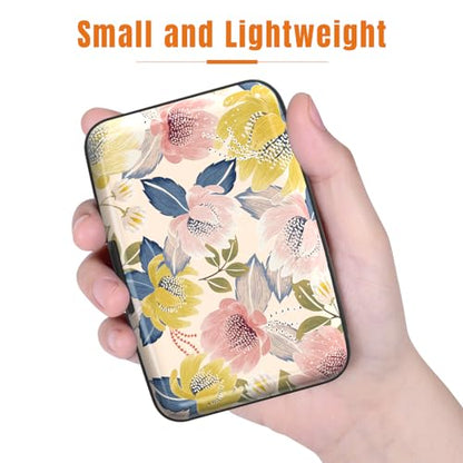Rimilak Aluminuml Credit Card Holder,Colorful Flower - color: Colorful Flower